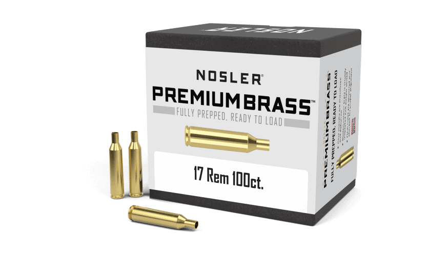 Featured image for “Nosler 17 Rem Premium Brass  (100ct)”