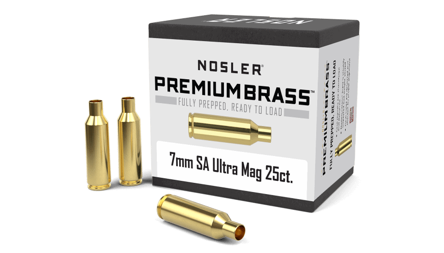 Featured image for “Nosler 7mm SA Ultra Mag Premium Brass (25ct)”