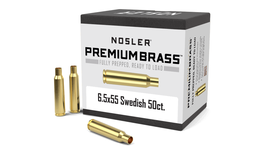 Featured image for “Nosler 6.5x55 Swed Mauser Premium Brass  (50ct)”
