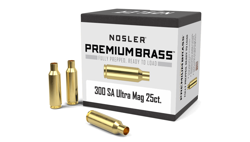 Featured image for “Nosler 300 SA Ultra Mag Premium Brass (25ct)”