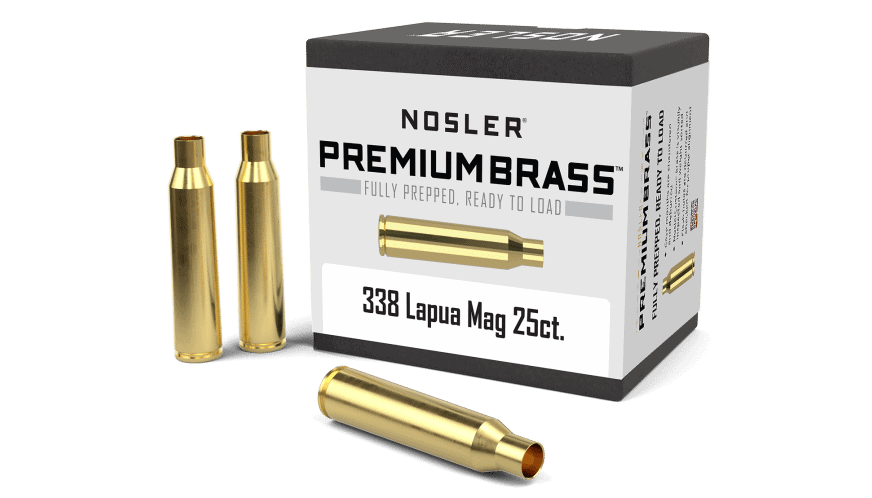 Featured image for “Nosler 338 Lapua Premium Brass (25ct)”