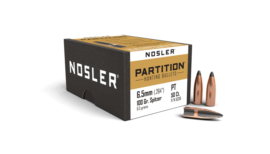 Featured image for “Nosler 264 Cal 6.5mm 100gr Partition (50ct)”
