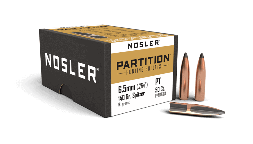 Featured image for “Nosler 264 Cal 6.5mm 140gr Partition (50ct)”