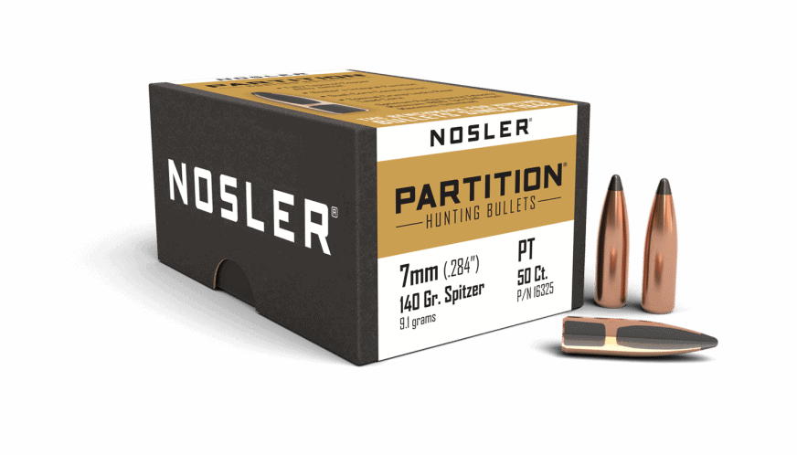 Featured image for “Nosler 284 Cal 7mm 140gr Partition (50ct)”