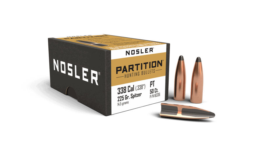 Featured image for “Nosler 338 Cal 225gr Partition (50ct)”