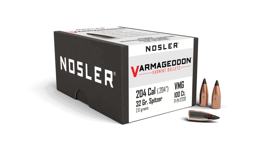 Featured image for “Nosler 20 Cal 32gr FB Tipped Varmageddon (100ct)”