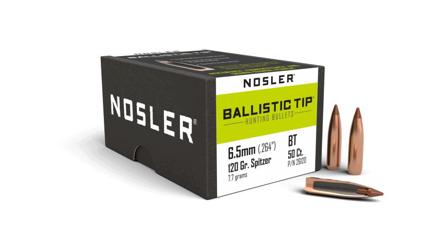 Featured image for “Nosler 264 Cal 6.5mm 120gr Ballistic Tip Hunting (50ct)”
