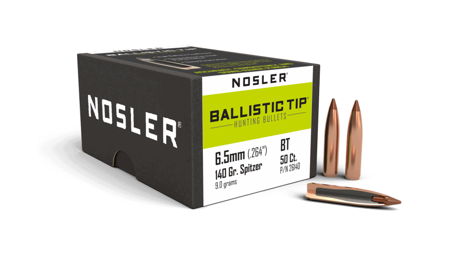 Featured image for “Nosler 264 Cal 6.5mm 140gr Ballistic Tip Hunting (50ct)”