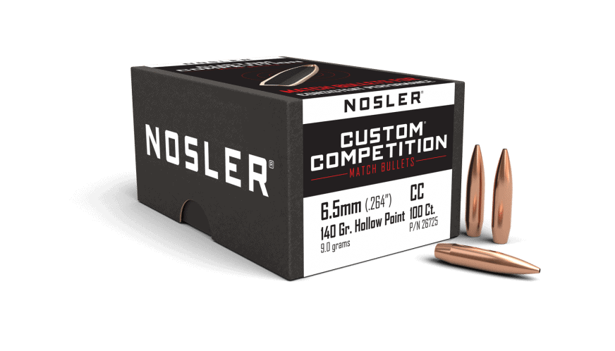 Featured image for “Nosler 264 Cal 6.5mm 140gr HPBT Custom Competition (100ct)”