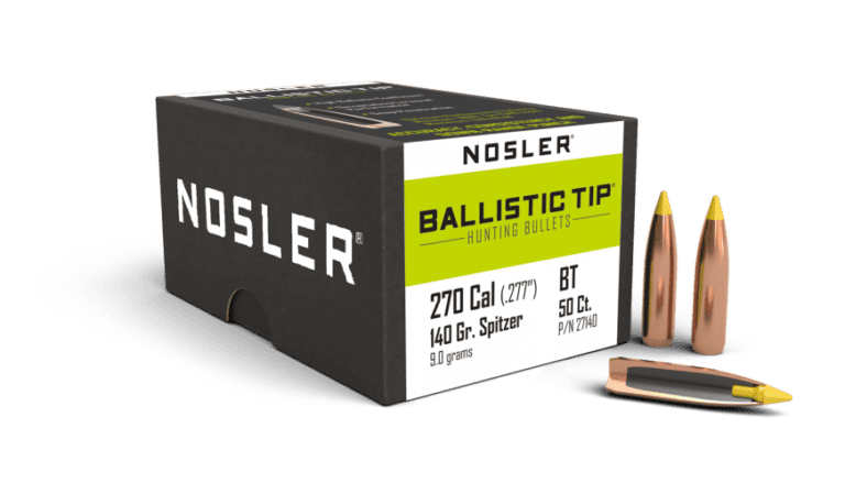 Nosler 270 Caliber 140gr Ballistic Tip Hunting (50ct) - BN27140