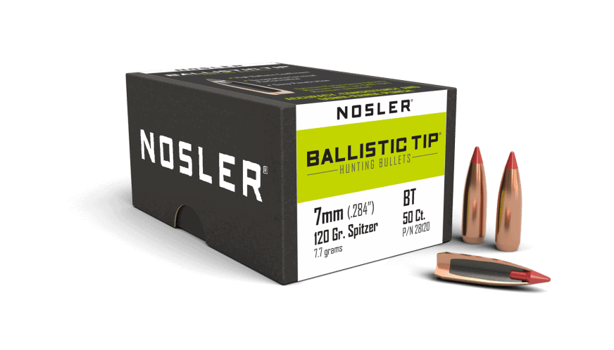 Featured image for “Nosler 284 Cal 7mm 120gr Ballistic Tip Hunting (50ct)”