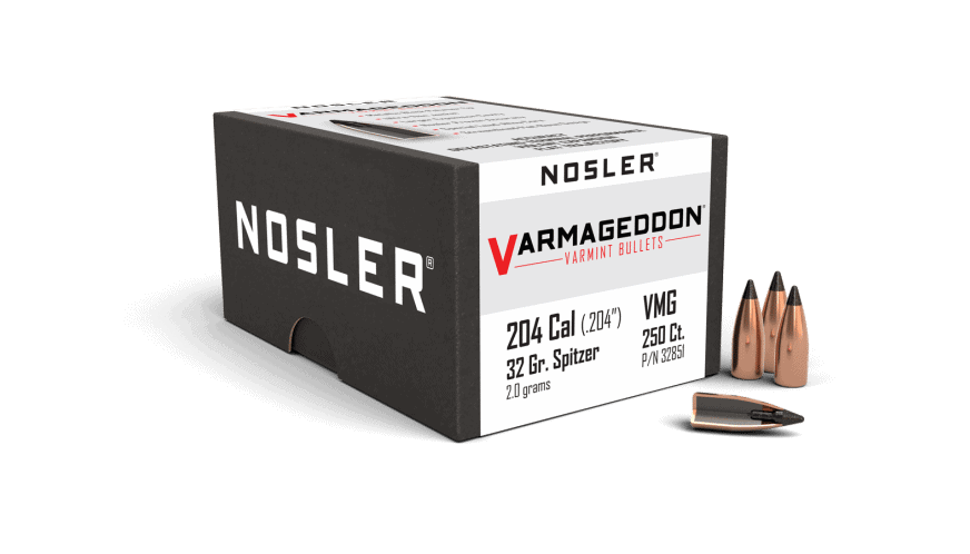 Featured image for “Nosler 20 Cal 32gr FB Tipped Varmageddon (250ct)”