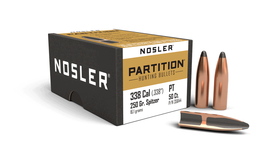 Featured image for “Nosler 338 Cal 250gr Partition (50ct)”