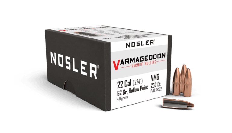 Nosler 22 Caliber 62gr FBHP Varmageddon (250ct) - BN36522