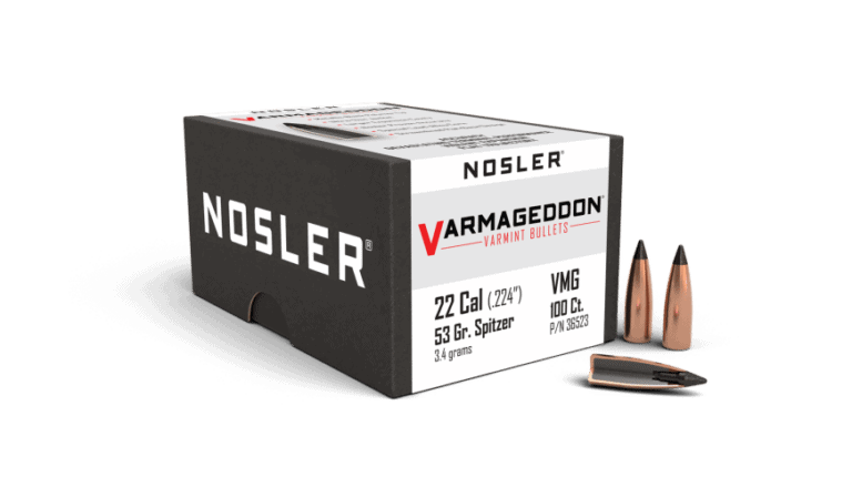 Nosler 22 Caliber 53gr FB Tipped Varmageddon Bullet  (100ct) - BN36523