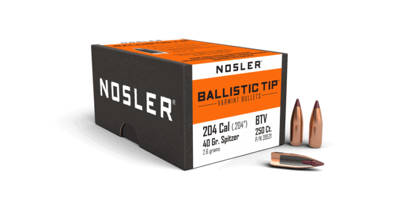 Nosler 204 Caliber 40gr Ballistic Tip Varmint  (250ct) - BN39521