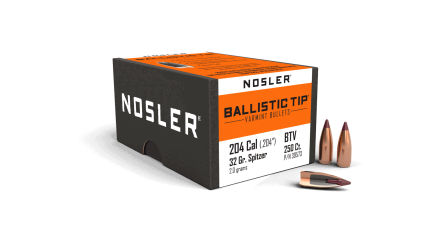 Featured image for “Nosler 204 Cal 32gr Ballistic Tip Varmint (250ct)”