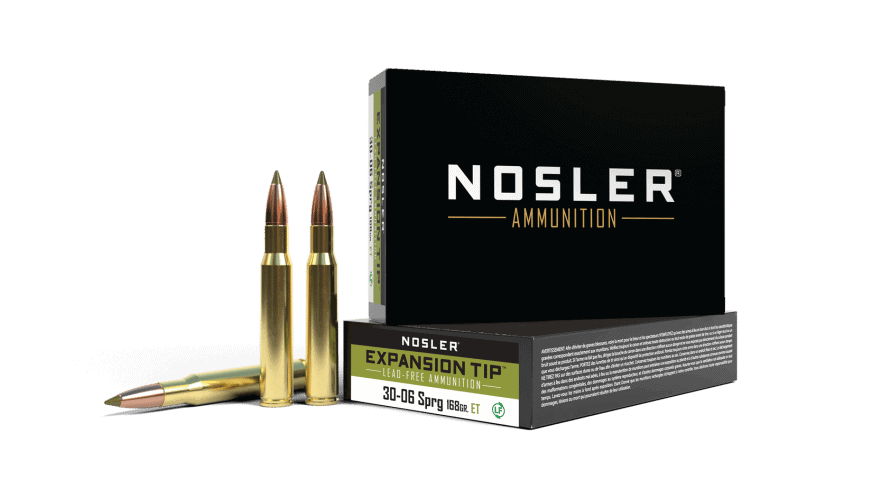 Featured image for “Nosler 30-06 Springfield 168gr Expansion Tip Ammunition (20ct)”