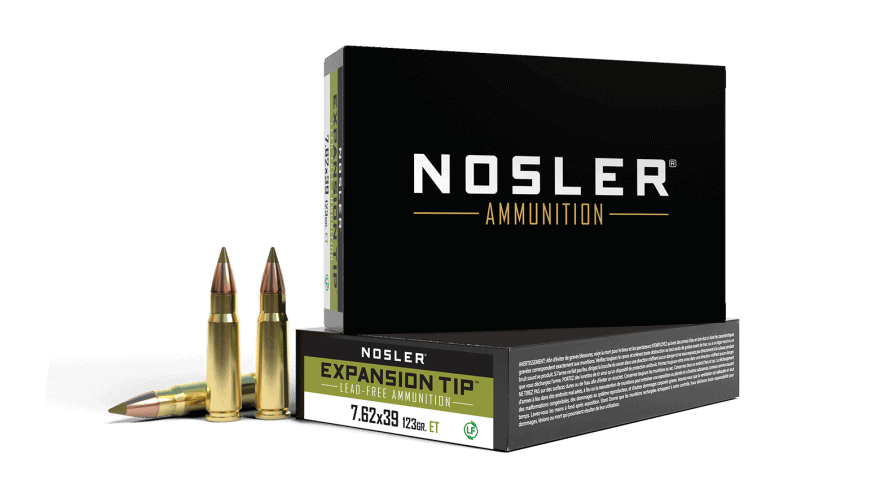 Featured image for “Nosler 7.62x39 123gr Expansion Tip Ammunition (20ct)”