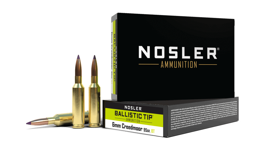 Featured image for “Nosler 6mm Creedmoor 95gr Ballistic Tip Hunting Ammunition (20ct)”
