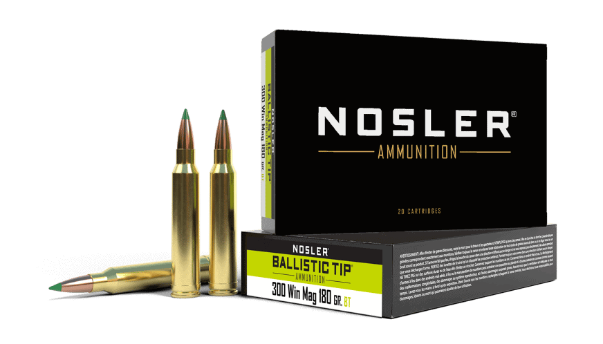Featured image for “Nosler 300 Win Mag 180gr Ballistic Tip Hunting Ammunition (20ct)”