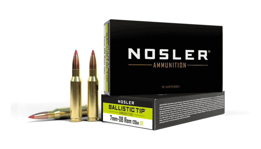 Featured image for “Nosler 7mm-08 Rem 120gr Ballistic Tip Hunting Ammunition (20ct)”