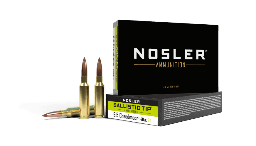 Featured image for “Nosler 6.5 Creedmoor 140gr Ballistic Tip Hunting Ammunition (20ct)”