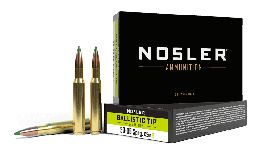 Featured image for “Nosler 30-06 Springfield 125gr Ballistic Tip Hunting Ammunition (20ct)”