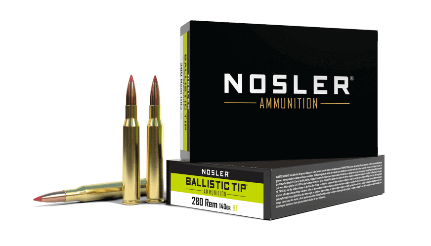 Featured image for “Nosler 280 Rem 140gr Ballistic Tip Hunting Ammunition (20ct)”