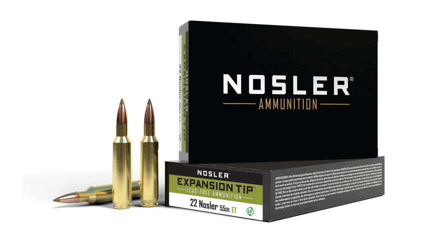 Featured image for “Nosler 22 Nosler 55gr Expansion Tip Lead Free Ammunition (20ct)”