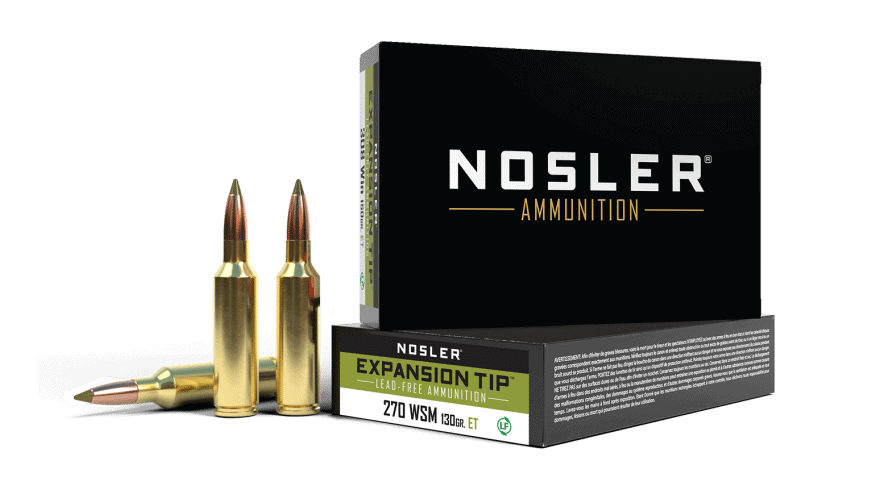 Featured image for “Nosler 270 WSM 130gr Expansion Tip Ammunition (20ct)”