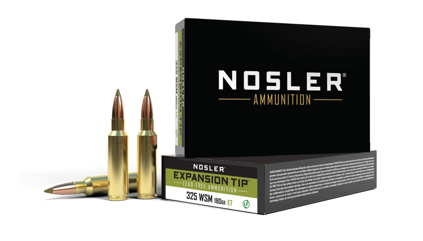Featured image for “Nosler 325 WSM 180gr Expansion Tip Ammunition (20ct)”