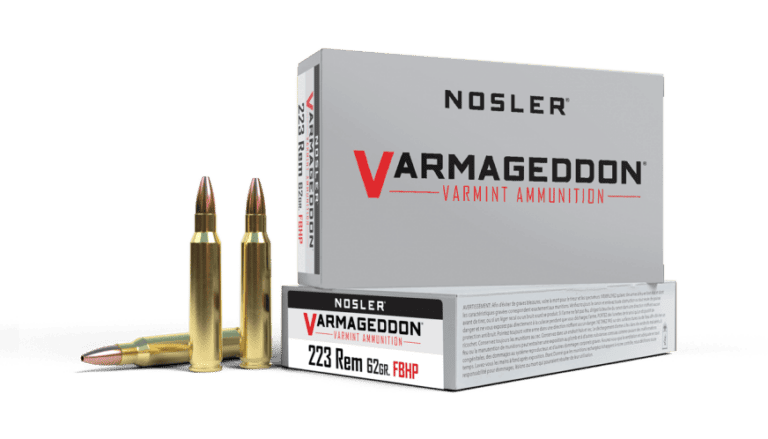 Nosler 223 Rem 62gr FBHP Varmageddon Ammunition (20ct) - 40223