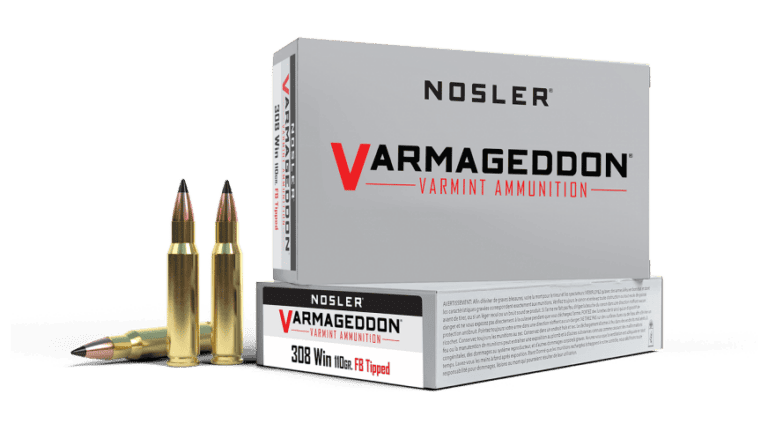 Nosler 308 Winchester 110gr FB Tipped Varmgeddon Ammunition (20ct) - 40272