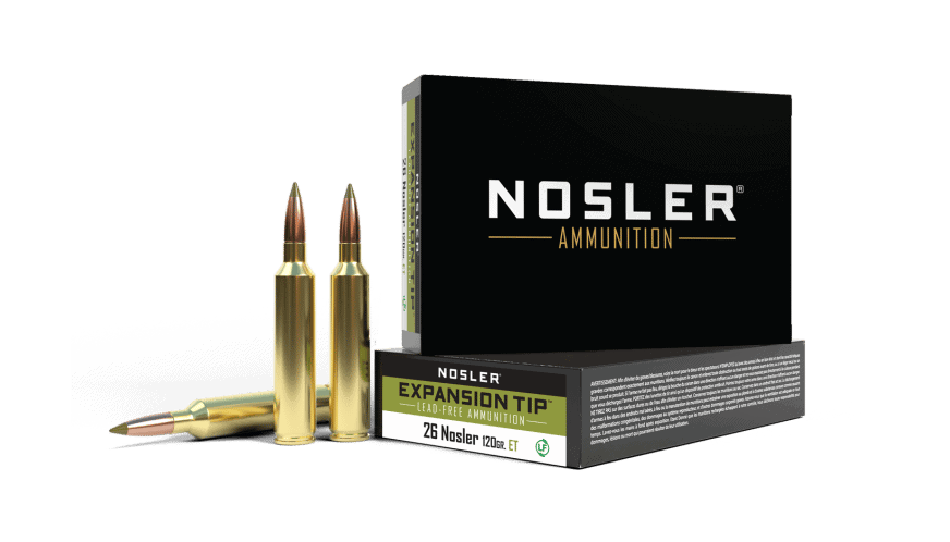 Featured image for “Nosler 26 Nosler 120gr Expansion Tip Ammunition (20ct)”