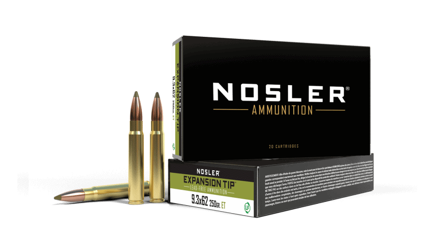 Featured image for “Nosler 9.3x62 250gr Expansion Tip Ammunition (20ct)”