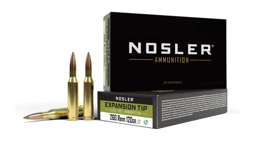 Featured image for “Nosler 260 Rem 120gr Expansion Tip Ammunition (20ct)”