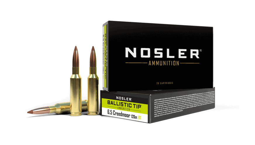 Featured image for “Nosler 6.5 Creedmoor 120gr Ballistic Tip Ammunition (20ct)”