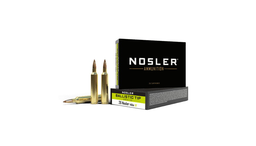 Featured image for “Nosler 26 Nosler 140gr Ballistic Tip Hunting Ammunition (20ct)”