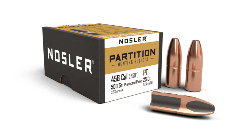 Nosler 458 Caliber 500gr PPT Partition (25ct) - BN44745