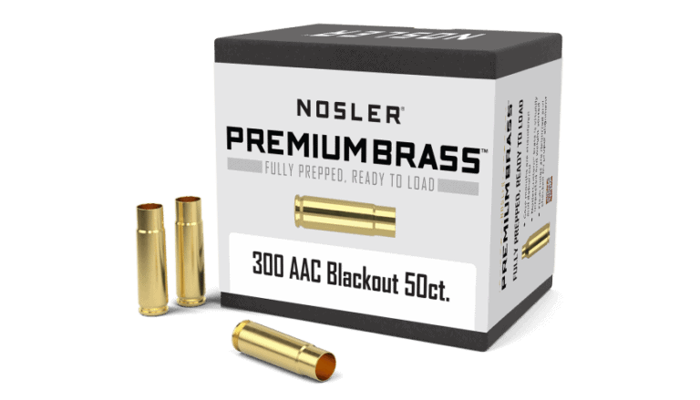 Nosler 300 AAC Blackout Premium Brass (50ct) - BRN45123