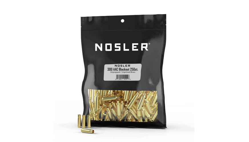 Featured image for “Nosler 300 AAC Blackout Bulk Unprepped Brass (250ct)”