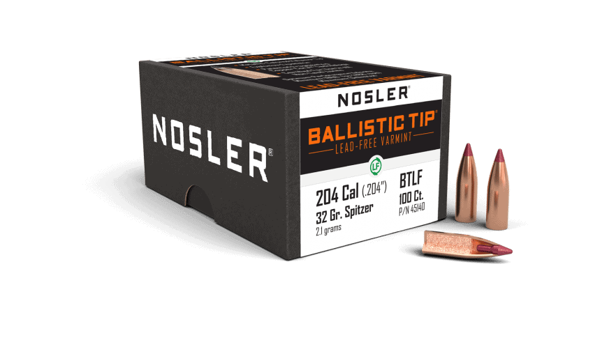 Featured image for “Nosler 204 Cal 32gr Ballistic Tip Lead Free (100ct)”