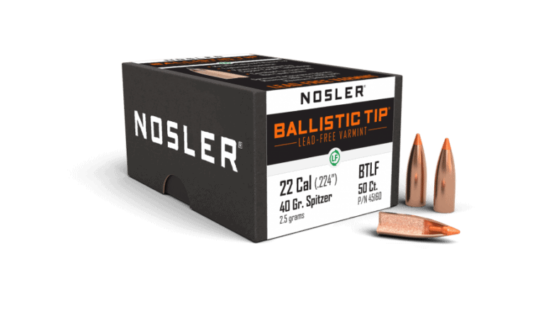 Nosler 22 Caliber 40gr Ballistic Tip Lead Free  (100ct) - BN45160