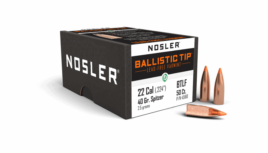 Featured image for “Nosler 22 Cal 40gr Ballistic Tip Lead Free (100ct)”