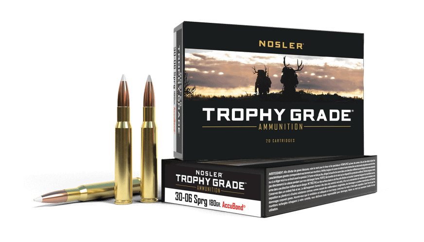 Featured image for “Nosler 30-06 Springfield 180gr AccuBond Trophy Grade Ammunition (20ct)”