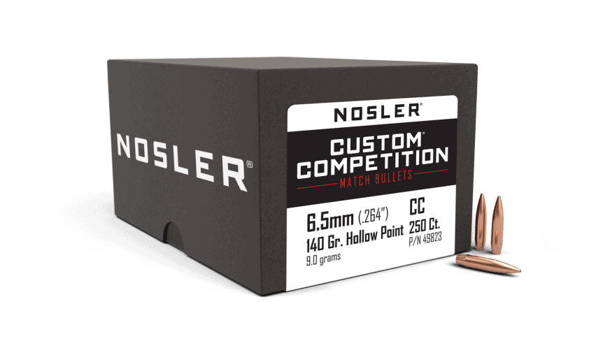 Featured image for “Nosler 264 Cal 6.5mm 140gr HPBT Custom Competition (250ct)”
