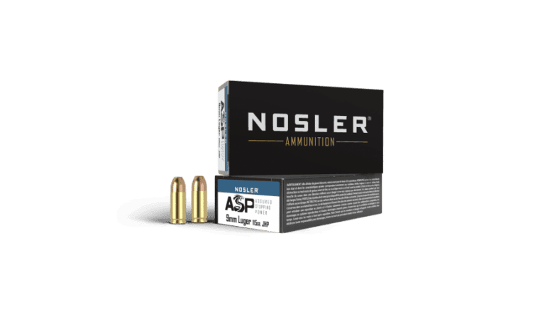 Nosler 9mm 115gr JHP ASP Handgun Ammunition  (50ct) - 51017