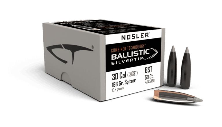 Nosler 30 Caliber 168gr Ballistic Silvertip (50ct) - BN51160