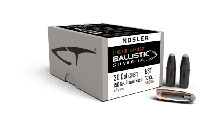 Nosler 30 Caliber 150gr RN Ballistic Silvertip (50ct) - BN51165